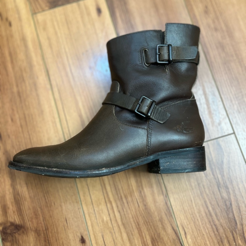 Brown Leather Ankle Boots